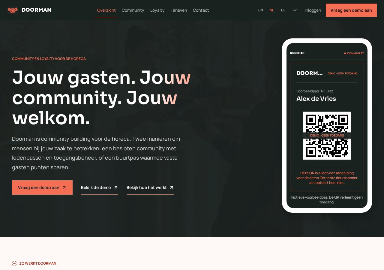 Doorman interface