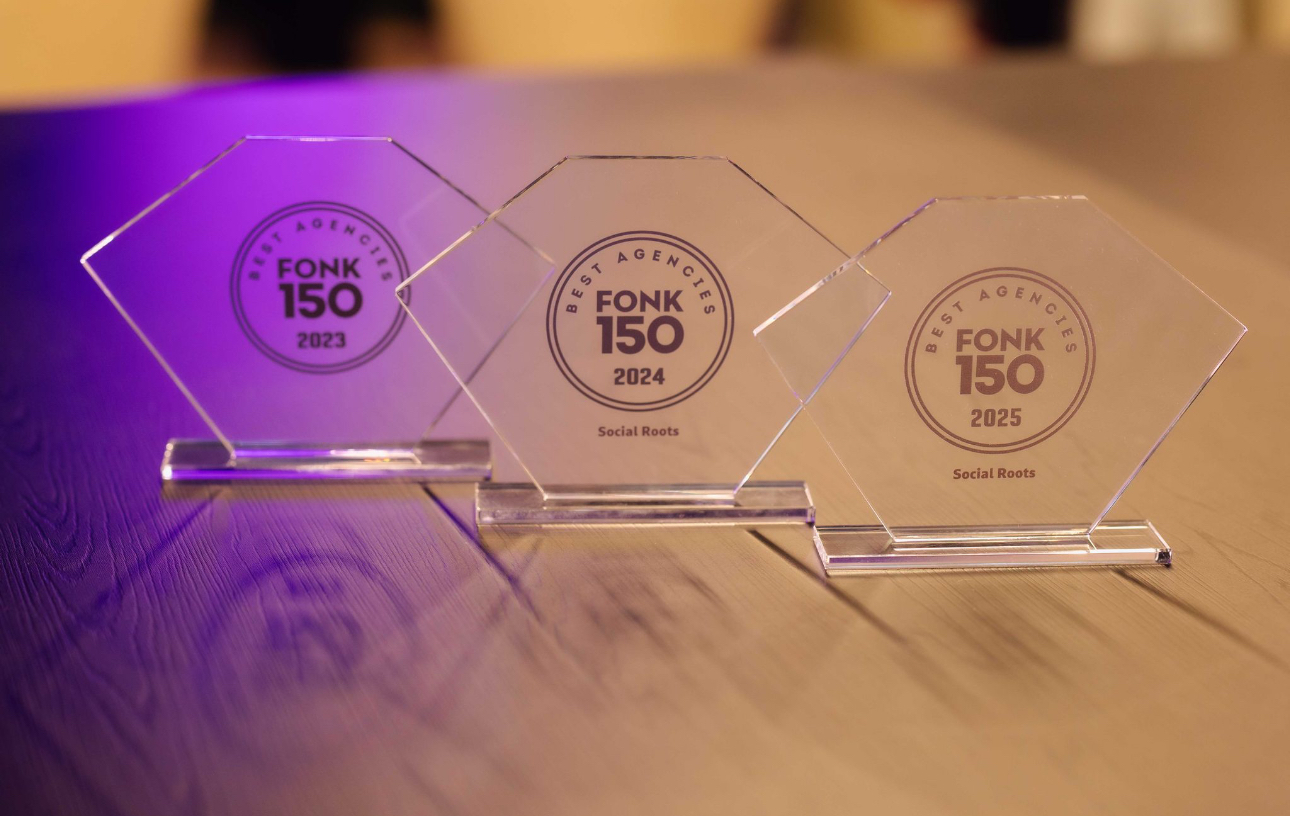 De drie Fonk 150 awards van Social Roots, 2023 tot en met 2025