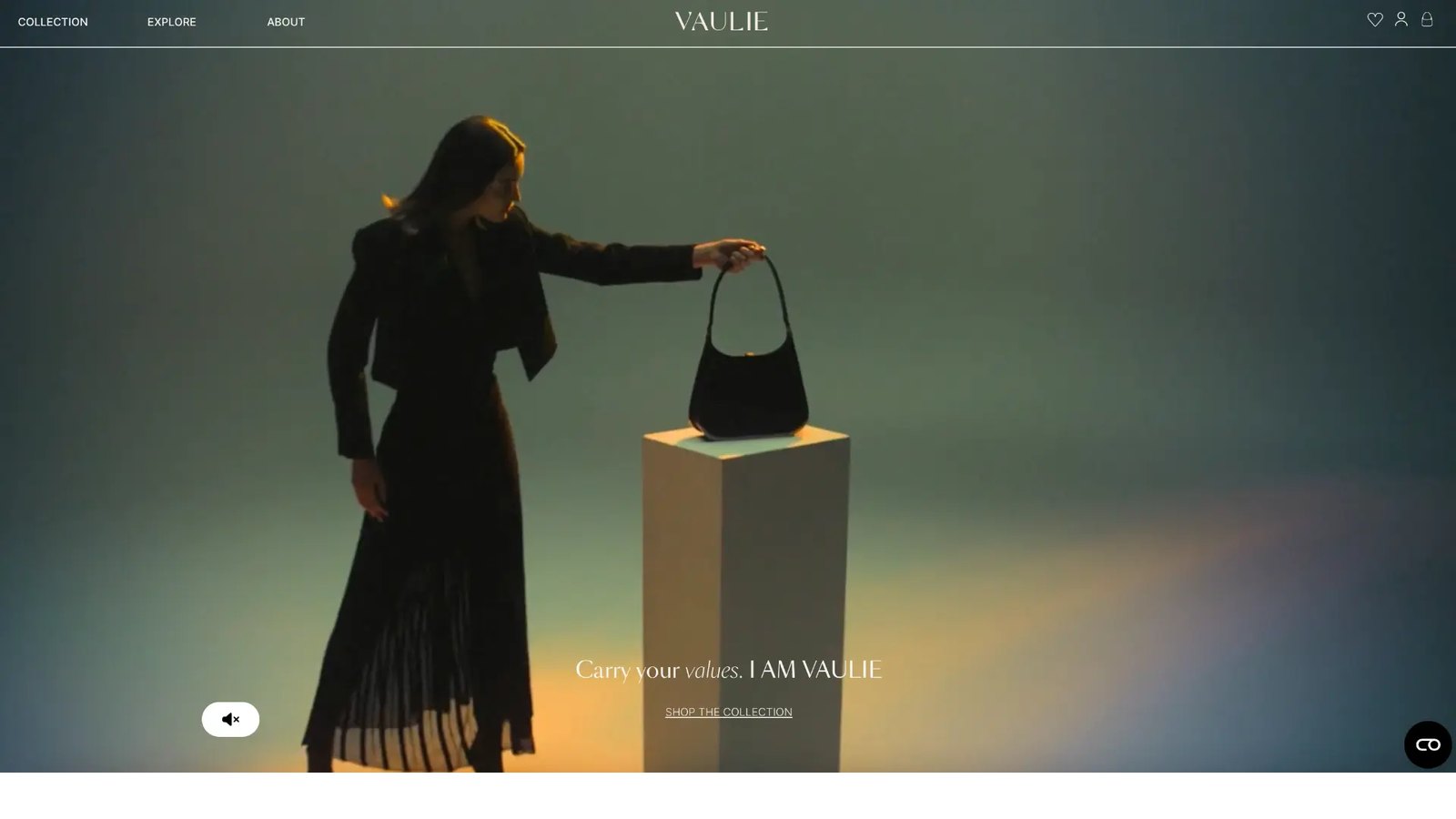 Screenshot van de website vaulie.com