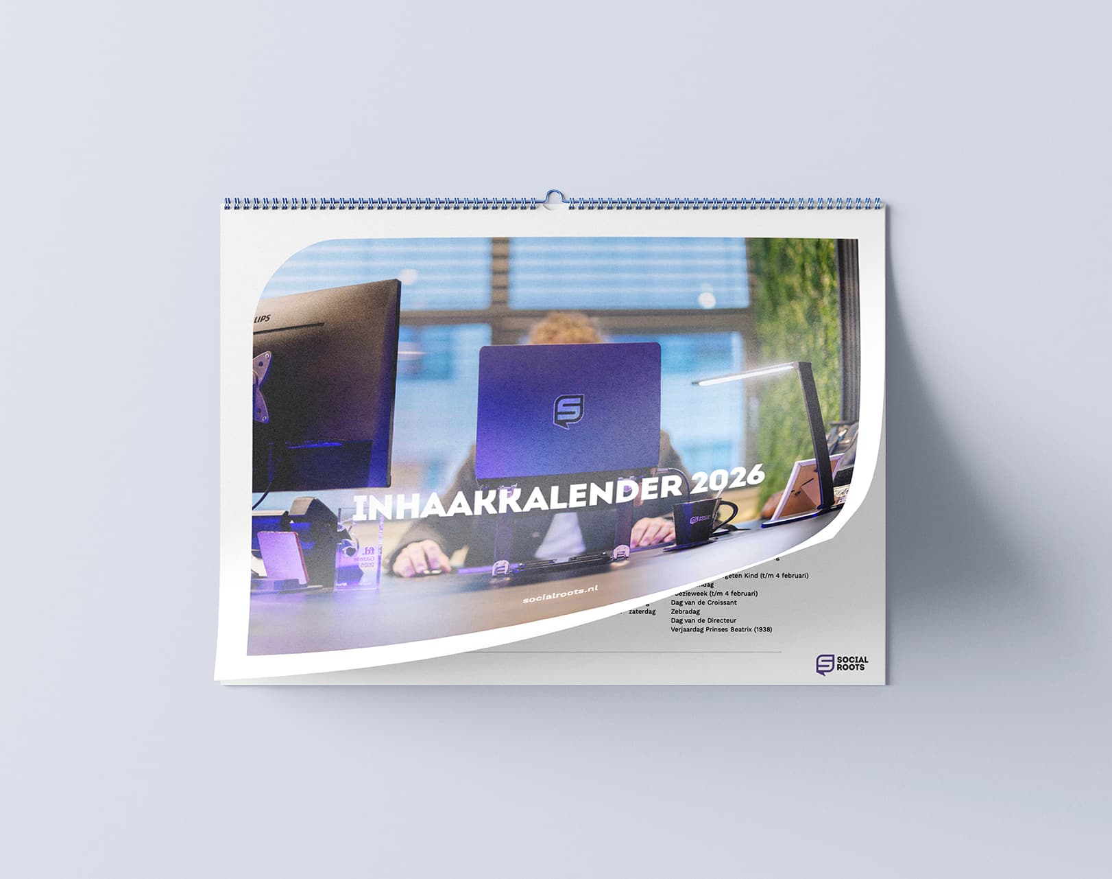 De inhaakkalender 2026 is beschikbaar
